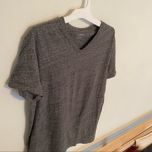 J Crew Large Slim-washed gray tee - Picture 2 of 4